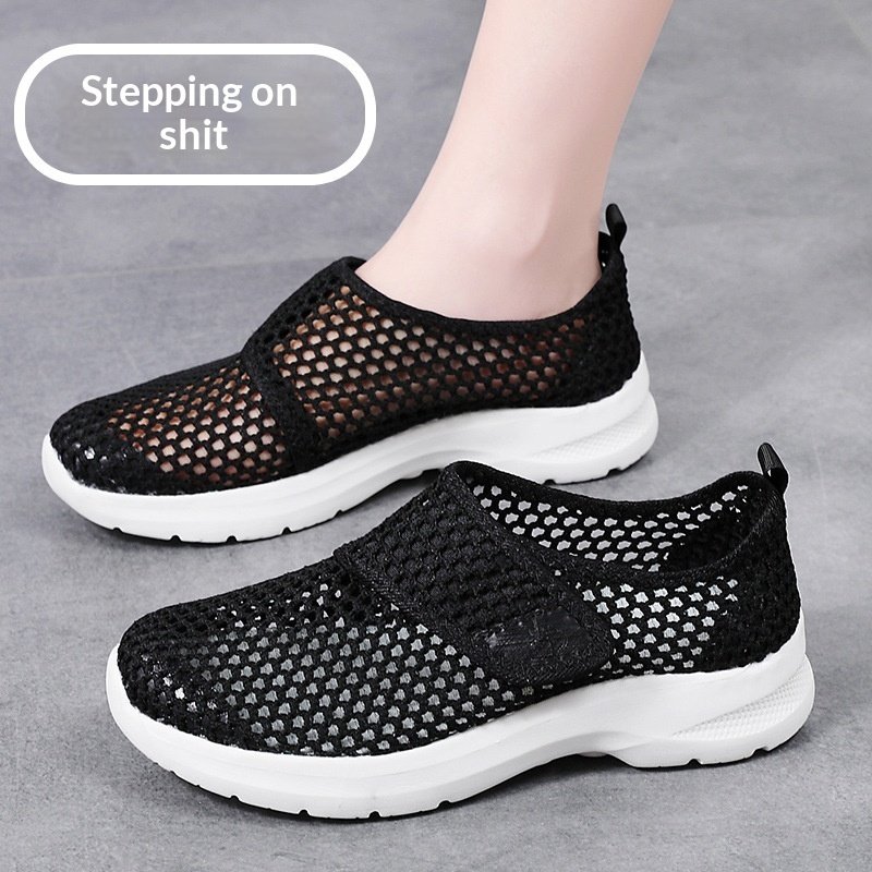 Summer Outdoor Mesh Slip-on Walking Shoes Breathable Casual Footwear - Image 3