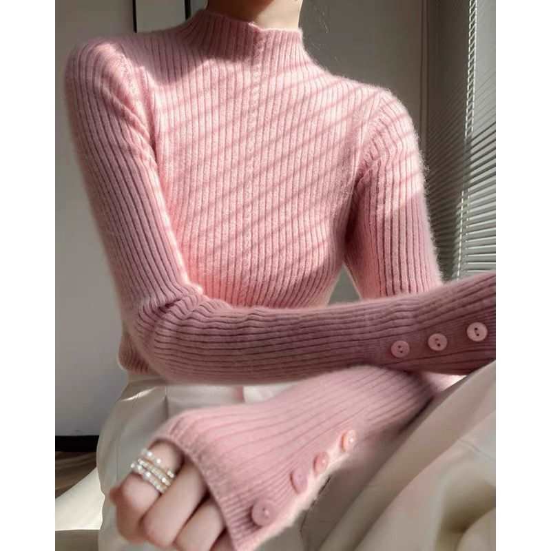 Knitted Slim Fit Inner Wear Bottoming Women - Image 3