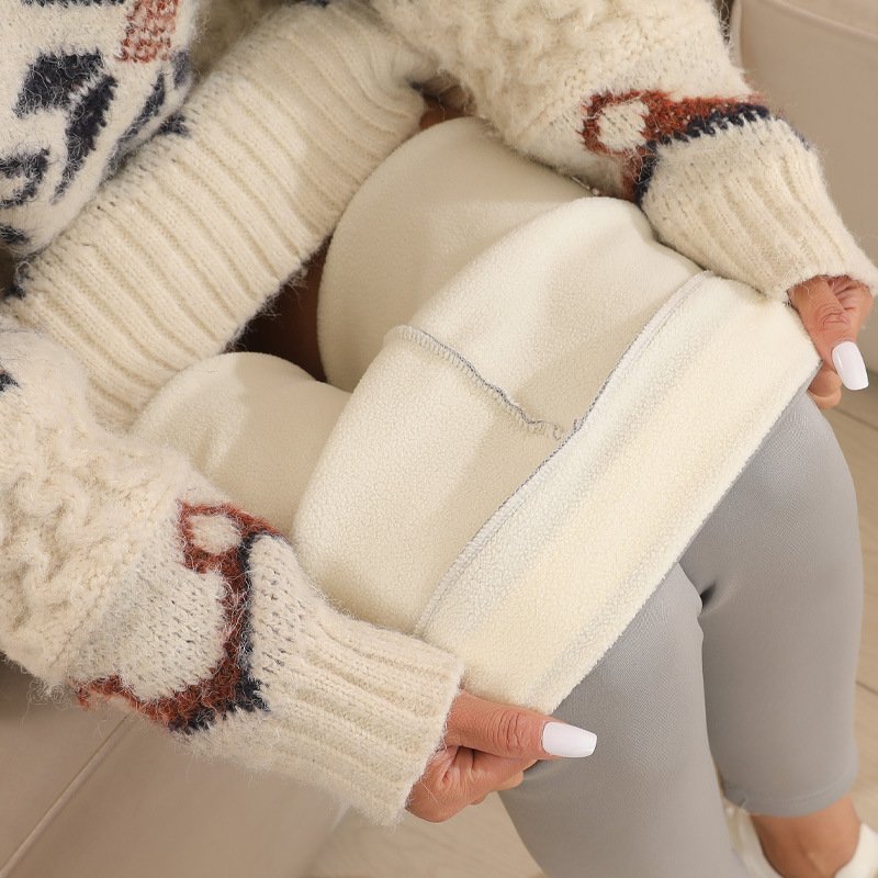 Cashmere Winter Wear High Waist Leggings For Women - Image 10