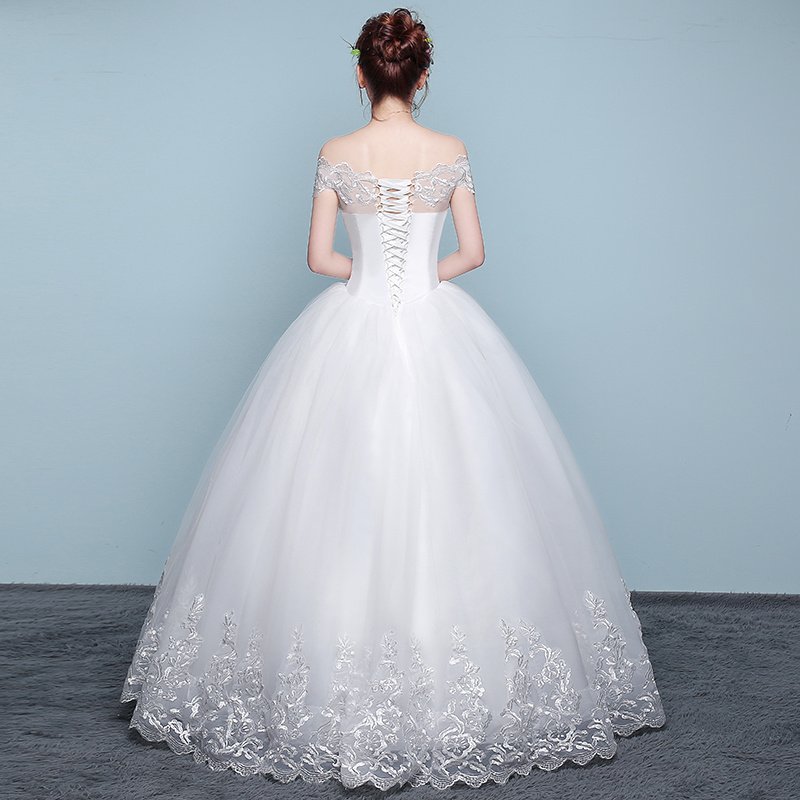Qidi shoulder wedding dress - Image 4