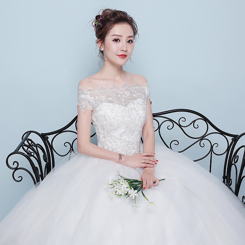 Qidi shoulder wedding dress - Image 5