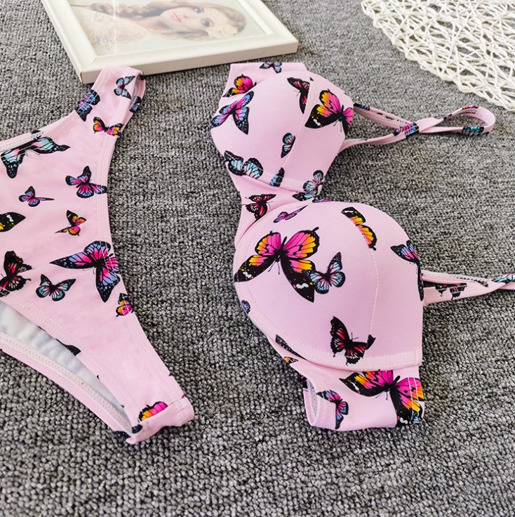 Sexy Butterfly Print Bikini - Image 3