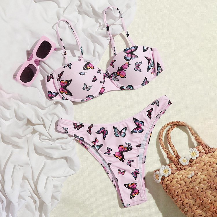 Sexy Butterfly Print Bikini - Image 4