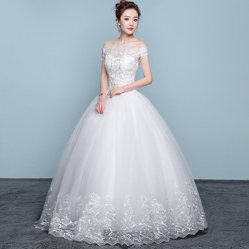 Qidi shoulder wedding dress - Image 2