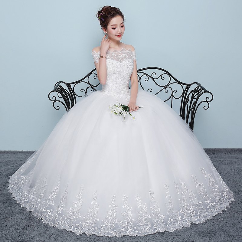 Qidi shoulder wedding dress - Image 7