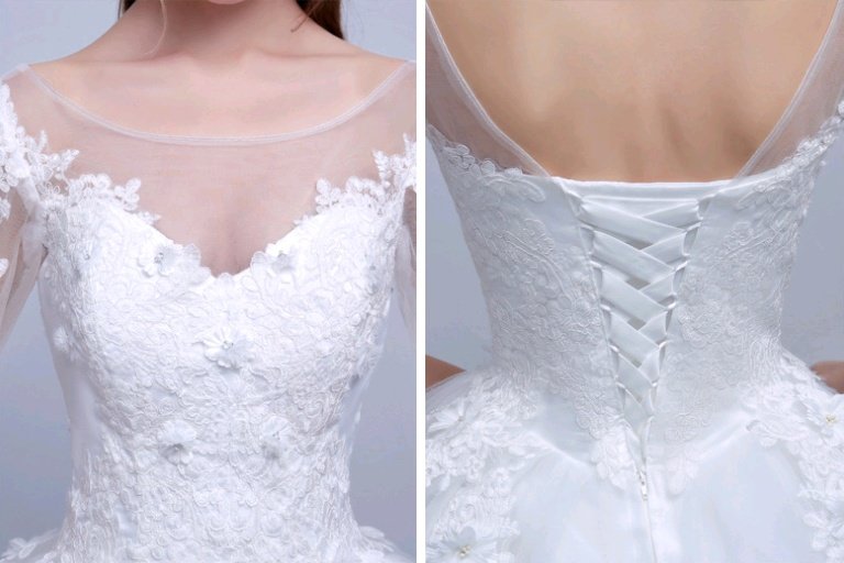 new shoulders Slim Qi wedding bride married slim wedding dress - Image 7