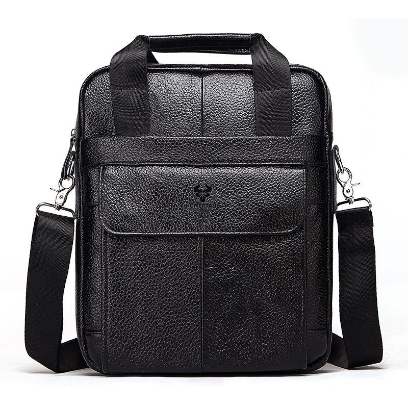 Hummer Commute Genuine Leather Men's Business Messenger Bag - Image 6
