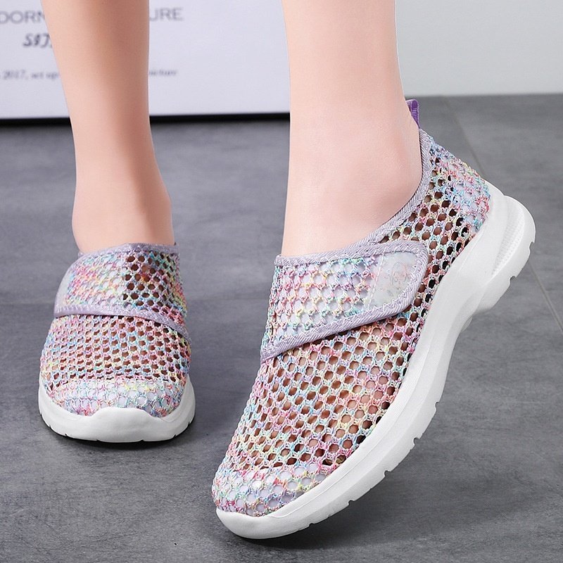 Summer Outdoor Mesh Slip-on Walking Shoes Breathable Casual Footwear - Image 5