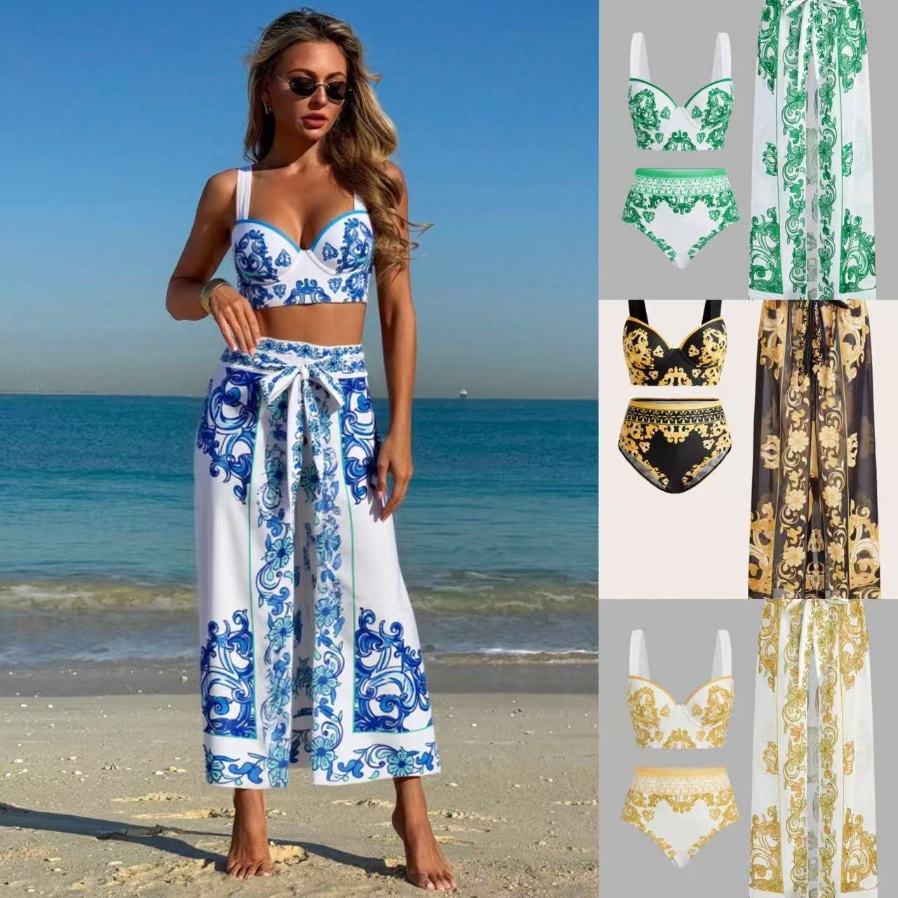 Three-Piece Set Beach Vacation Swimwear