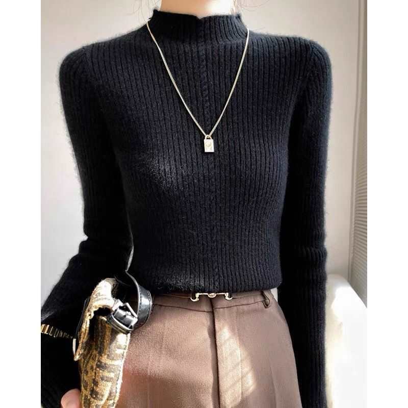 Knitted Slim Fit Inner Wear Bottoming Women - Image 6
