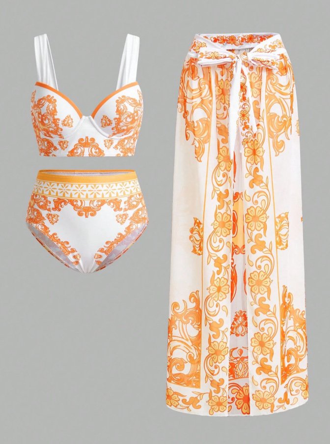 Three-Piece Set Beach Vacation Swimwear - Image 5