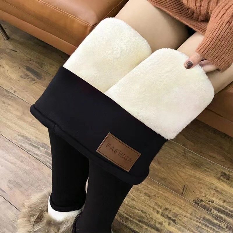 Cashmere Winter Wear High Waist Leggings For Women - Image 3
