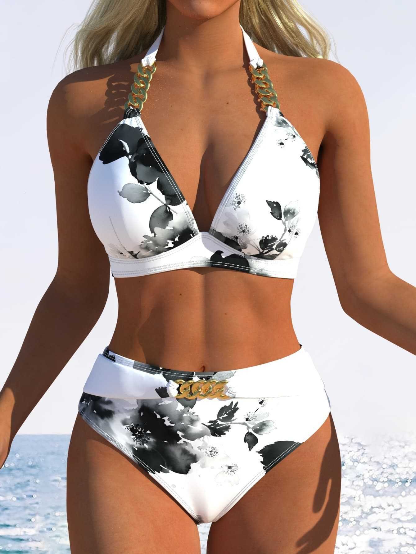 European And American Two-piece Swimsuits Beach Swimwear Womens Bikini Sets - Image 8