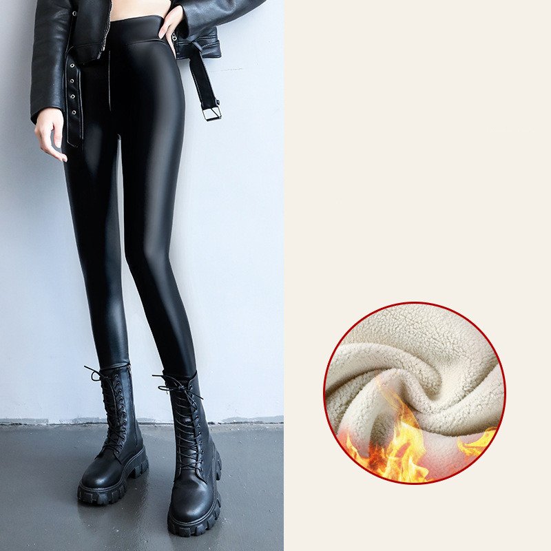 Cashmere Leather Trousers For Women To Wear - Image 4