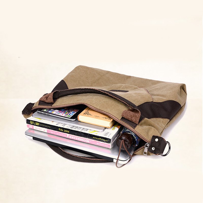Women Minimalist Retro Shoulder Crossbody Vintage Canvas Bag - Image 4