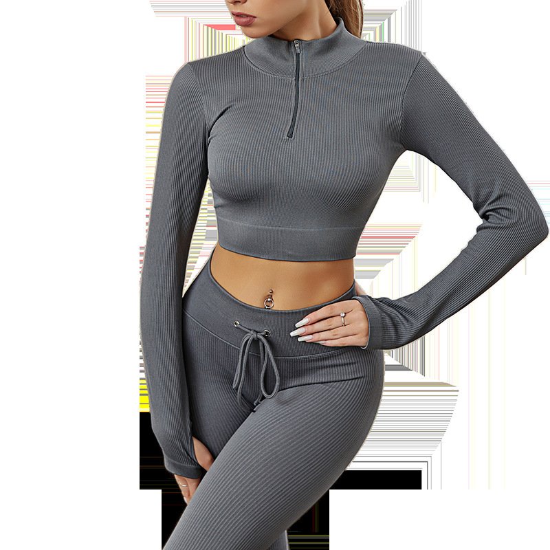 Seamless Fitness Yoga Wear Suit Sweat-absorbent Women - Image 7
