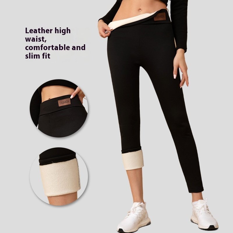 Cashmere Winter Wear High Waist Leggings For Women - Image 5
