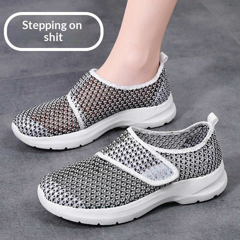 Summer Outdoor Mesh Slip-on Walking Shoes Breathable Casual Footwear - Image 2