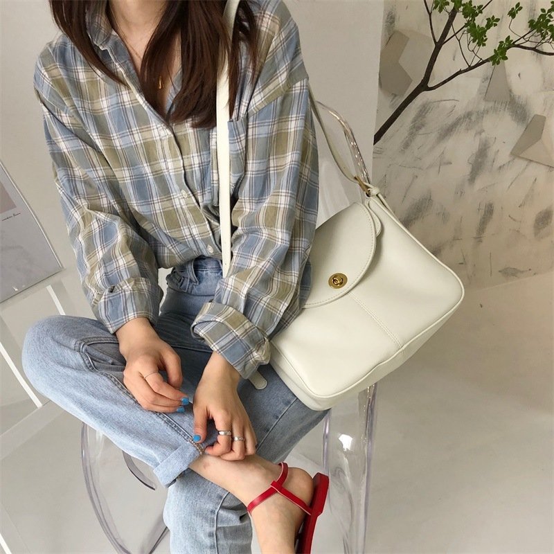Leather Women Female Shoulder Bag - Image 2