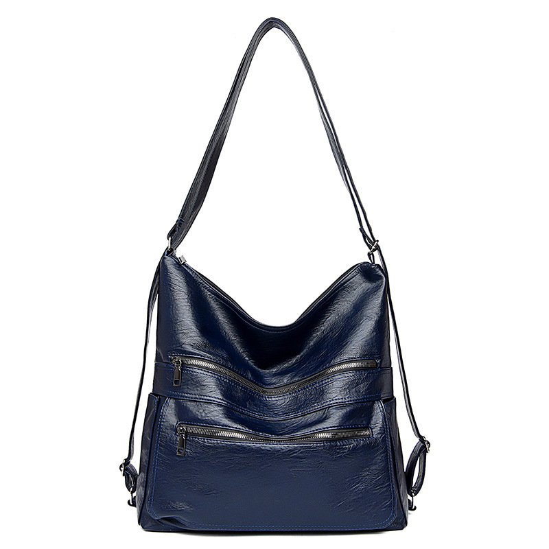 Double Zipper Women High Capacity Adjustable Backpack - Image 5