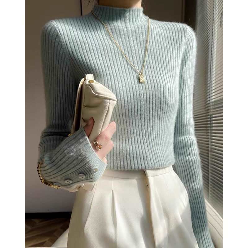 Knitted Slim Fit Inner Wear Bottoming Women - Image 2