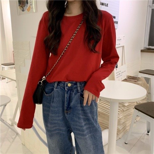 Bottoming Shirt Long Sleeve T-shirt Women''s Wear Clothes Early - Image 2