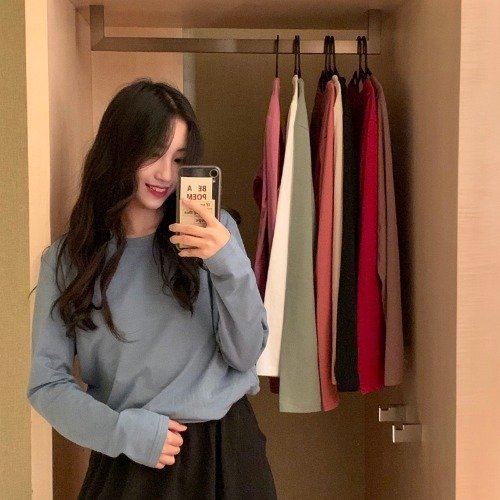 Bottoming Shirt Long Sleeve T-shirt Women''s Wear Clothes Early - Image 3