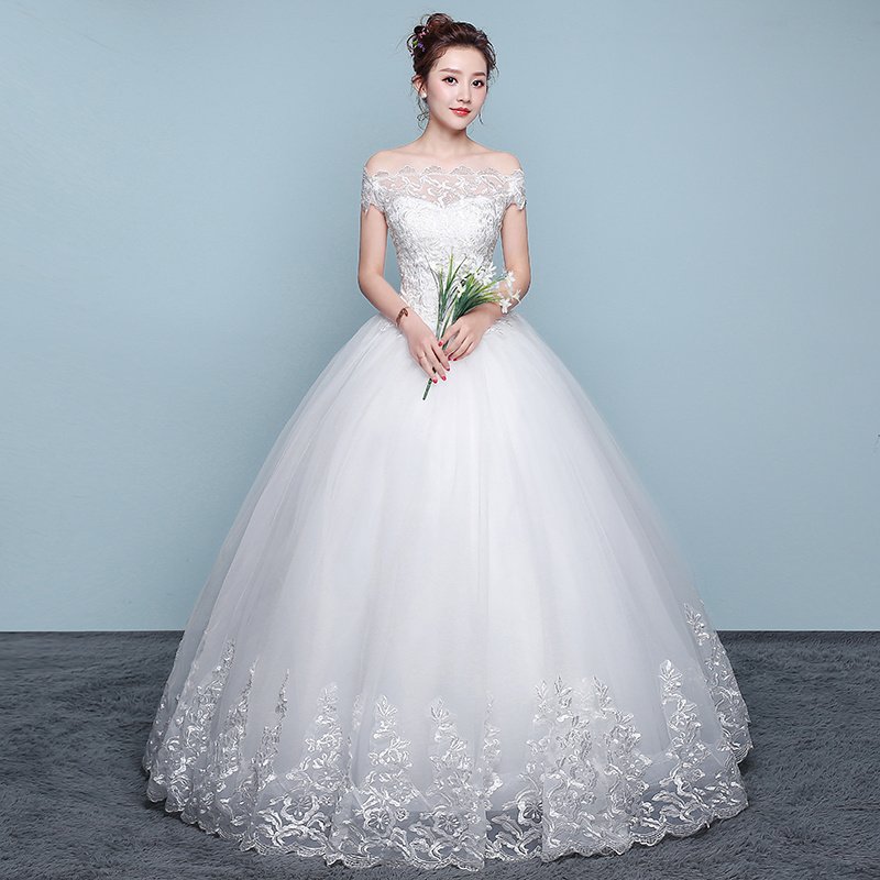 Qidi shoulder wedding dress - Image 6
