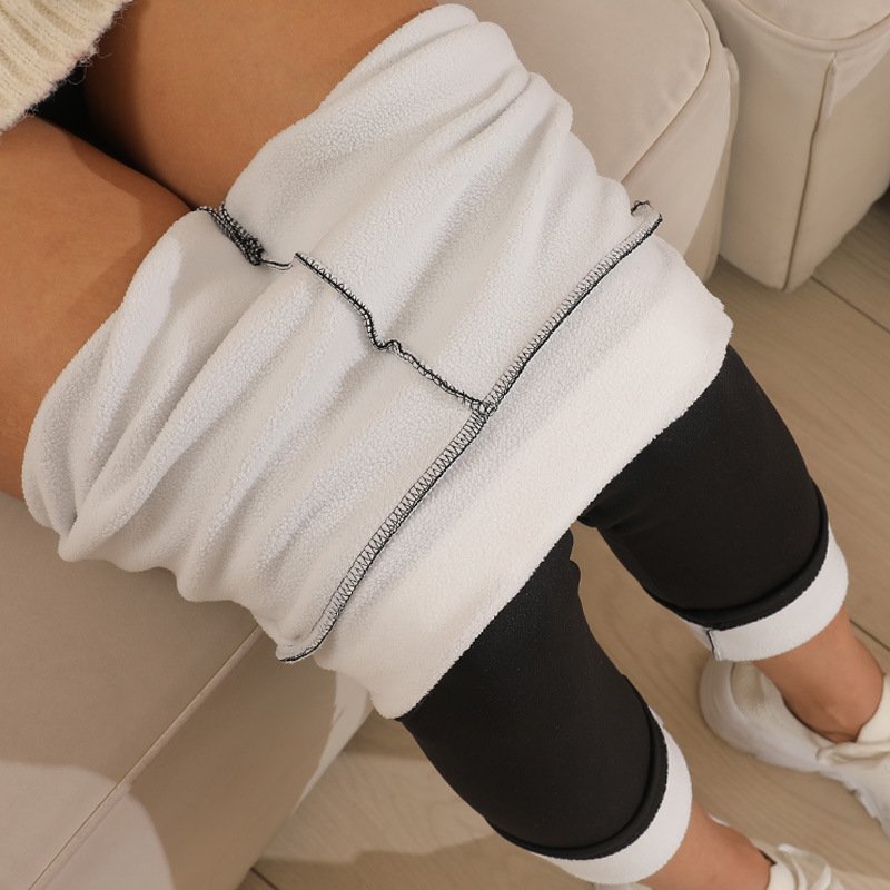 Cashmere Winter Wear High Waist Leggings For Women - Image 7