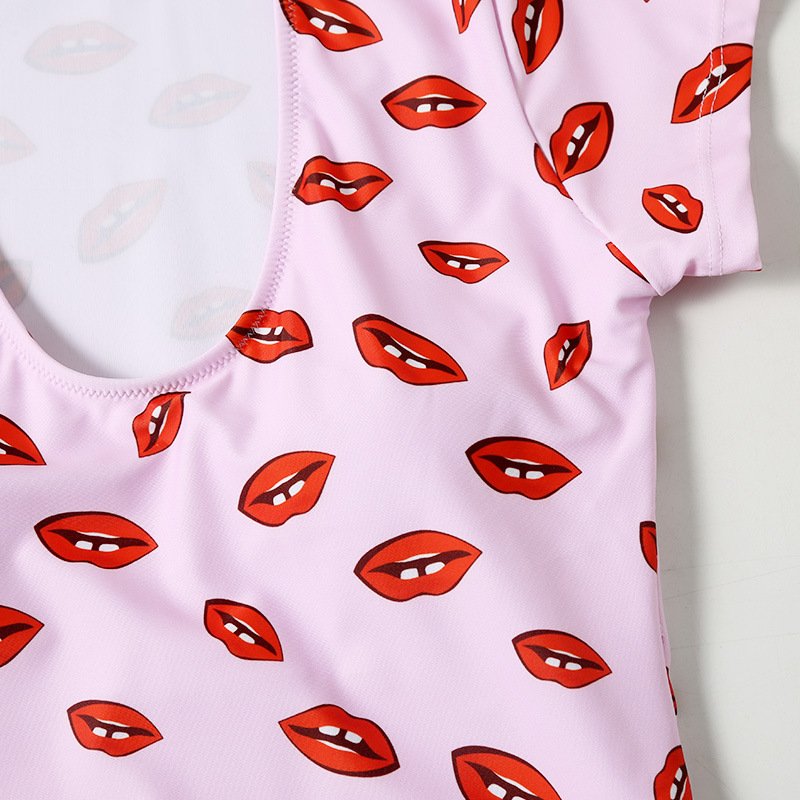 Red lips print bikini - Image 2