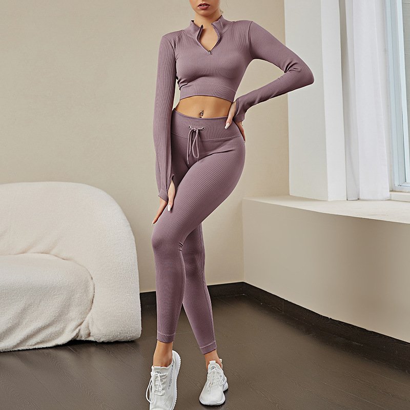 Seamless Fitness Yoga Wear Suit Sweat-absorbent Women - Image 2