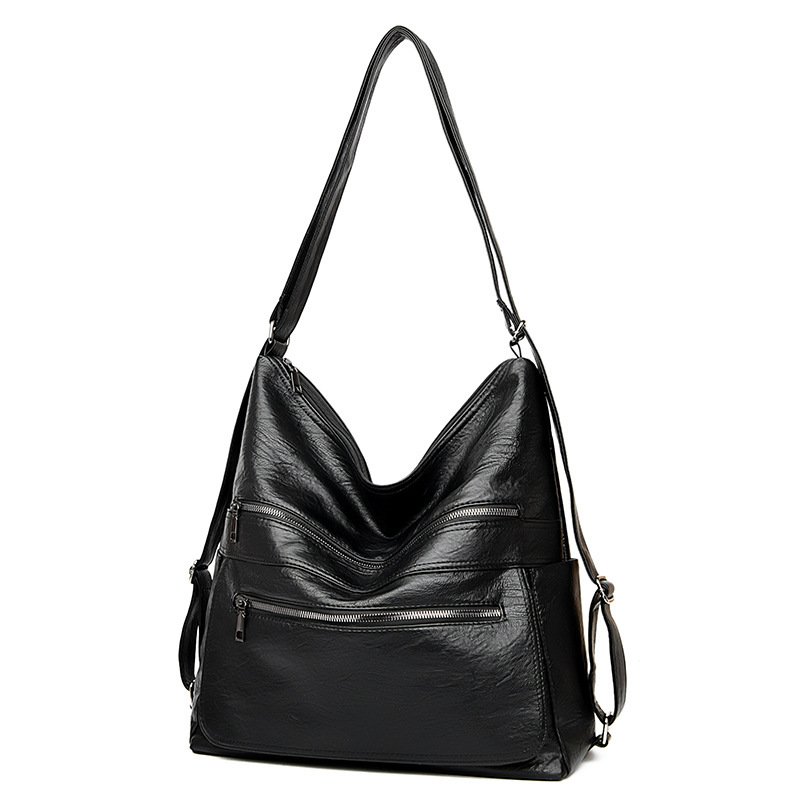 Double Zipper Women High Capacity Adjustable Backpack - Image 7