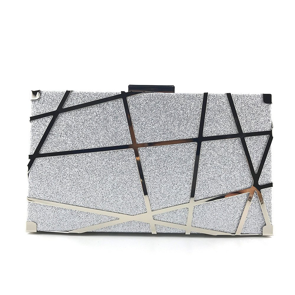 Bag Women Party Chain Glitter Gold Wedding Clutches Shoulder Bag - Image 4