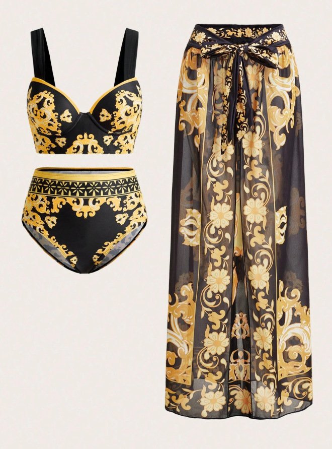 Three-Piece Set Beach Vacation Swimwear - Image 6