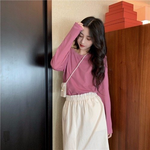 Bottoming Shirt Long Sleeve T-shirt Women''s Wear Clothes Early - Image 5