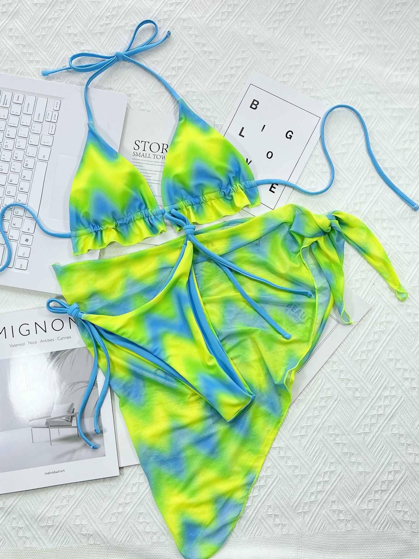 Tie Dyed Outer Single Bikini - Image 8