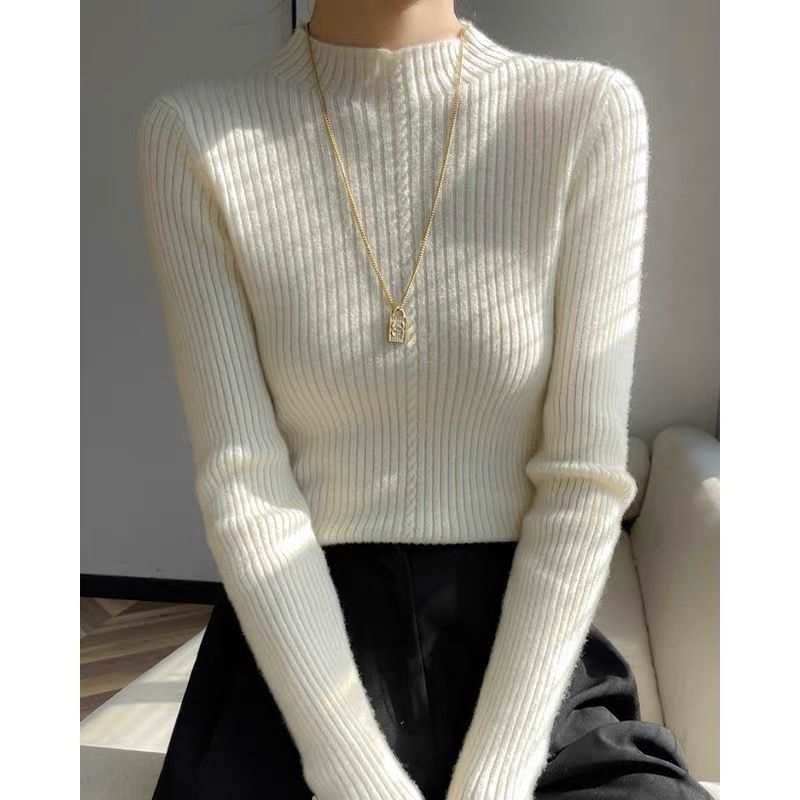 Knitted Slim Fit Inner Wear Bottoming Women - Image 5