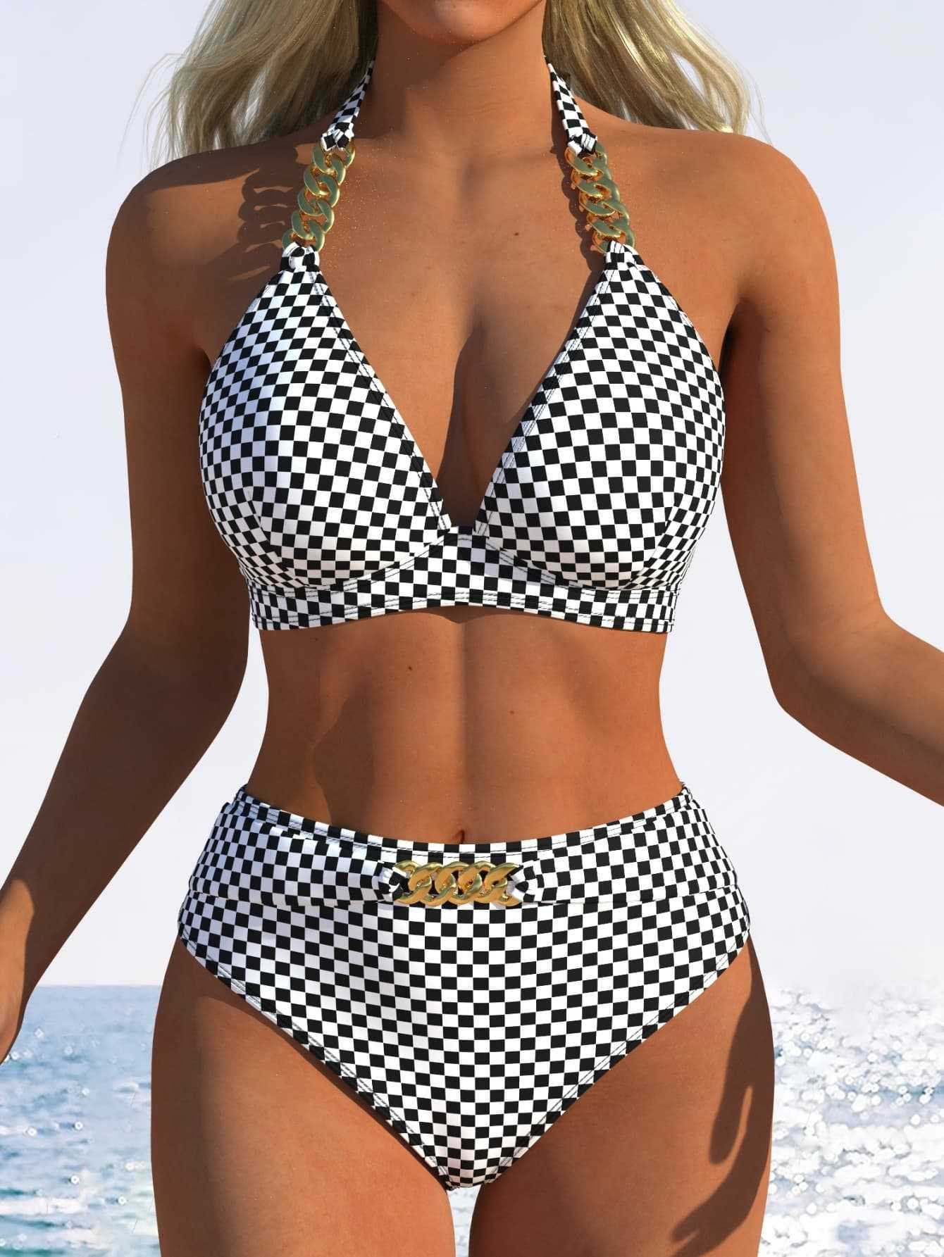 European And American Two-piece Swimsuits Beach Swimwear Womens Bikini Sets - Image 7
