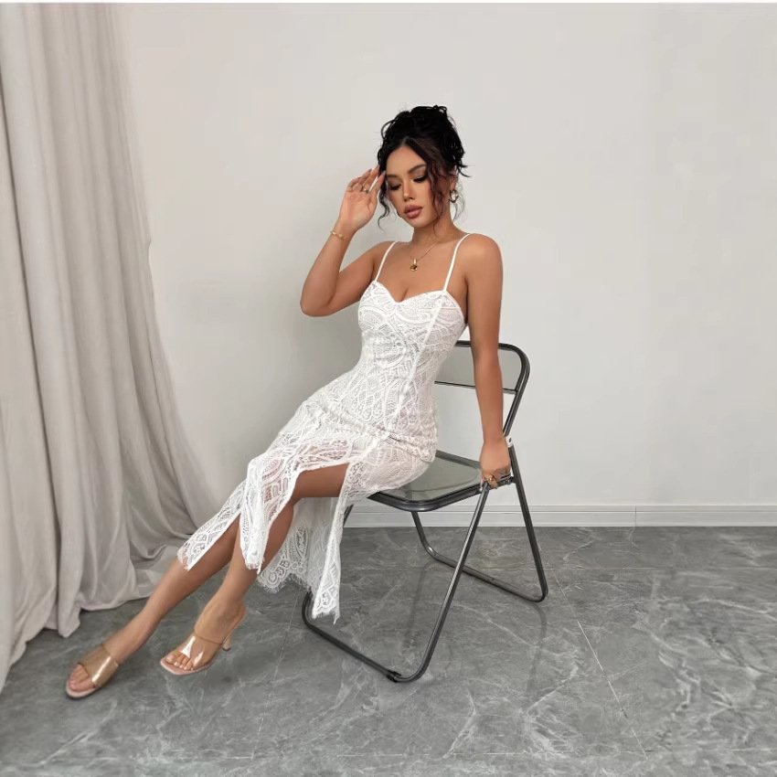 Womens Party Sequin V-Neck Formal Dress