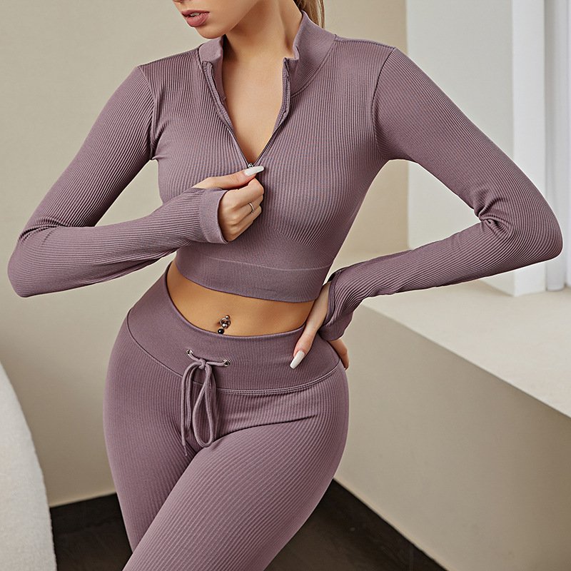 Seamless Fitness Yoga Wear Suit Sweat-absorbent Women - Image 6